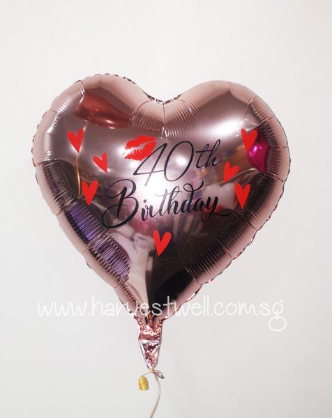 Custom Print 40th Birthday Customized Balloon